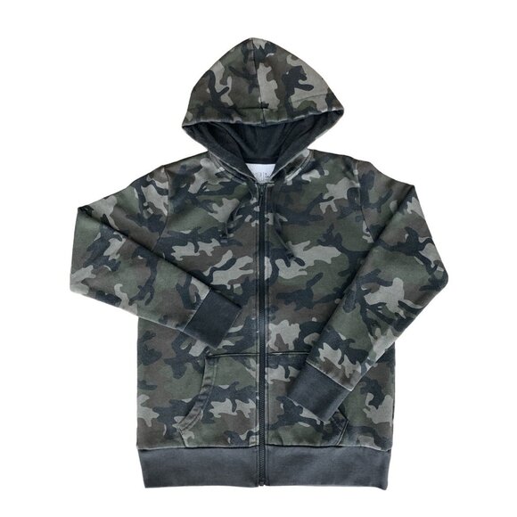 Time & Tru Womens Camouflage Full Zip Hoodie Sweater Size Small - Picture 7 of 8